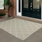 Homeroots 3 x 5 ft. Gray & Ivory Trellis Indoor & Outdoor Area Rug 389548 - alternate 7